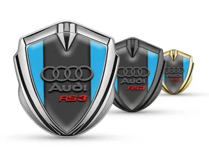 Audi Auto Car Badge Luxury Design Alloy Detail